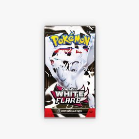 A Pokémon Scarlet and and Violet White Flare booster pack.