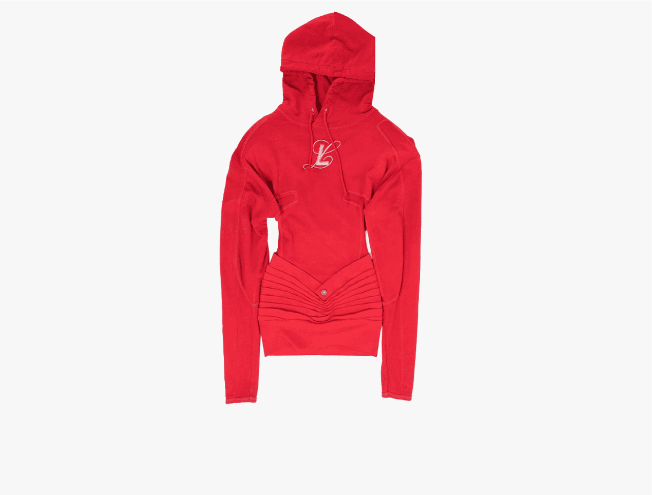 Custom hoodie dress from LUAR's runway mobile