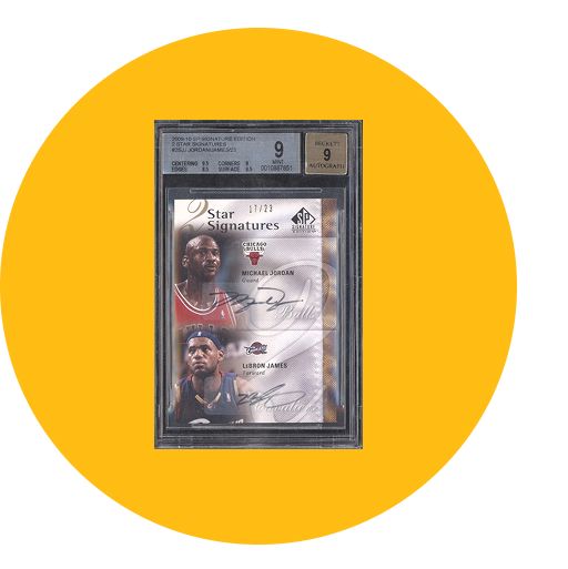 2009-10 BGS 9 LeBron Jordan 2 Star Auto