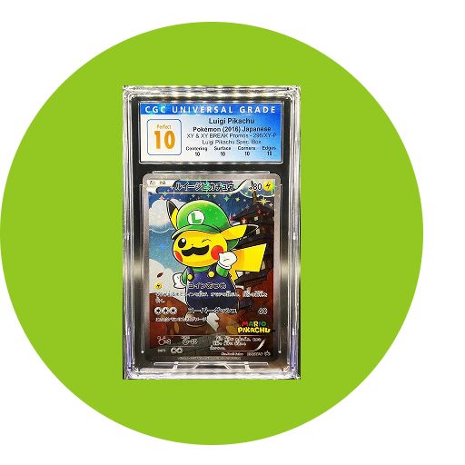 CGC 10 Pokémon Luigi Pikachu 2016