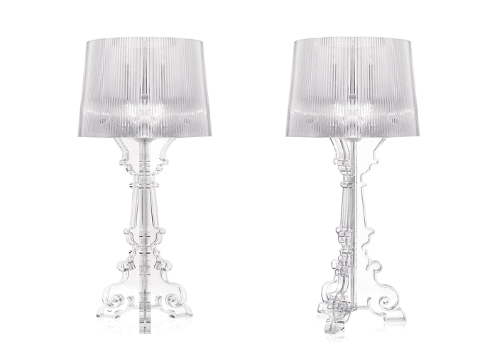 Lampe de Table En Polycarbonate 2.0 " Bourgie " Kartell Design Laviani, Cristal.png
