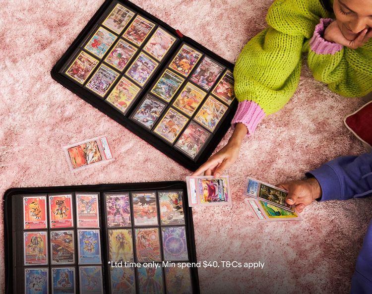 Save up to $100* on trading cards image