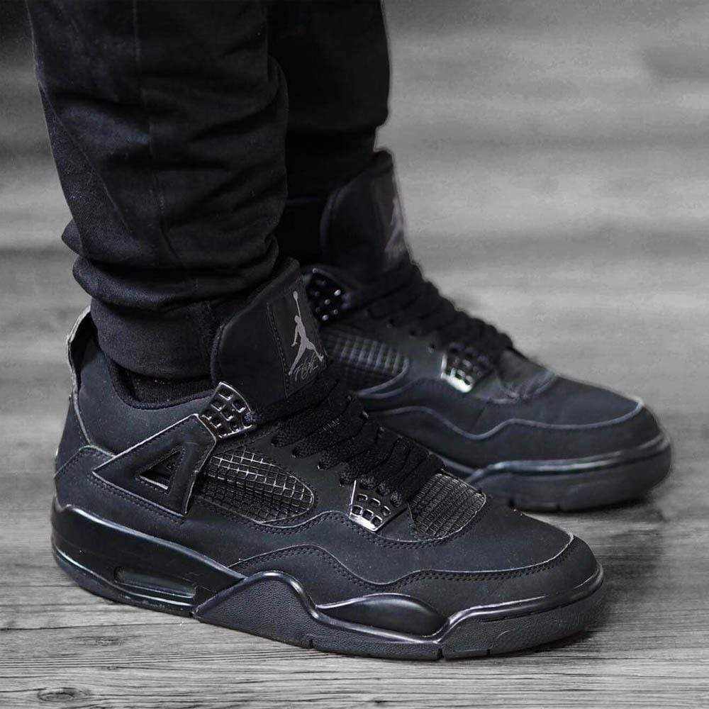 Sneakers Release – Air Jordan 4 Retro “Black Cat” Black/ Black-Light Graphite Colorway