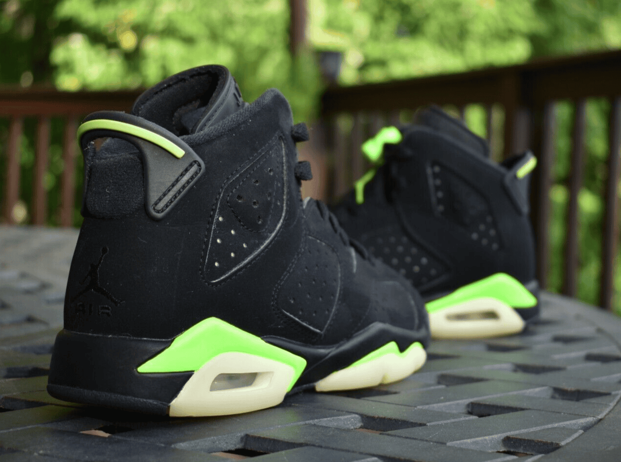 Jordan 6 hotsell black and green