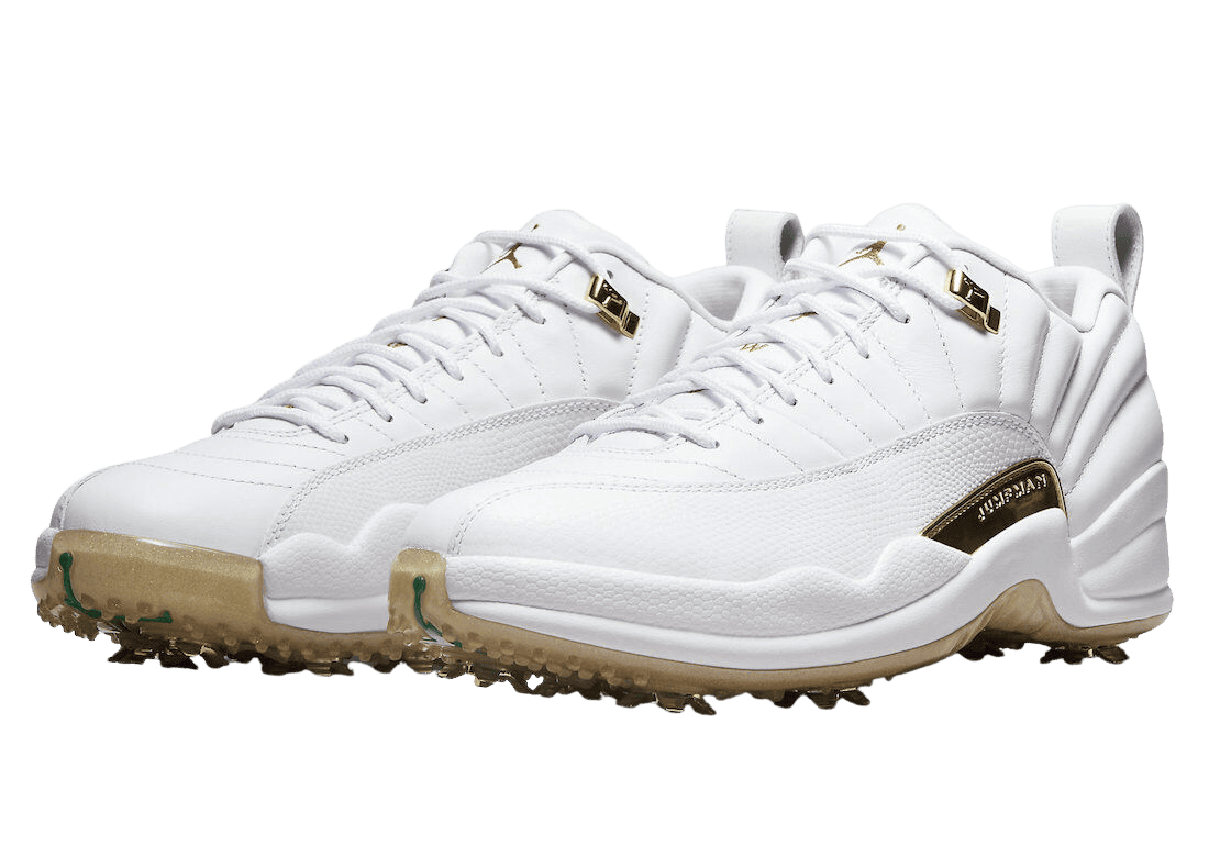 All white best sale 12s with gold