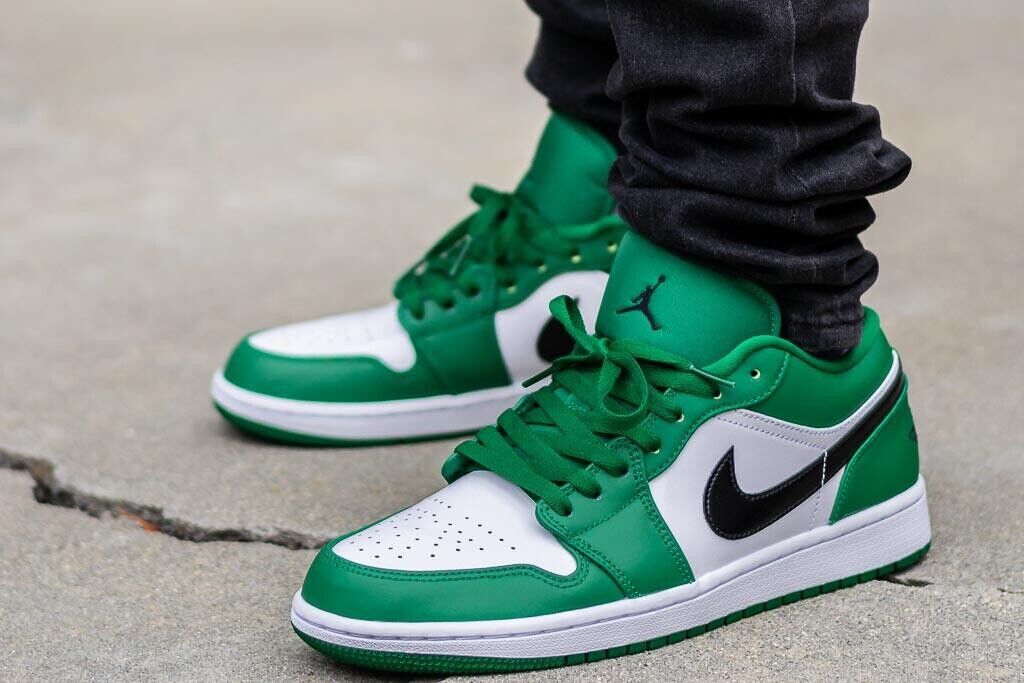 Check Out the Air Jordan 1 Low Pine Green Sneakers | eBay