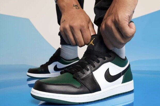 A Bolder Style with Green, Black, and White Jordan 1s | eBay