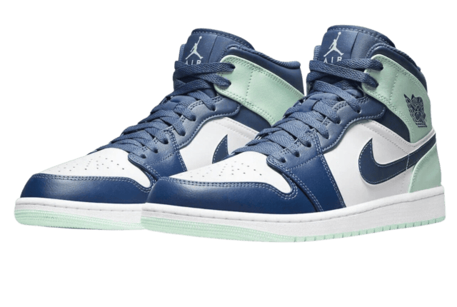 七分袖　off-white× mid-Blue 42 Jordan 1 Mid White Deep Royal Blue for Sale | Authenticity