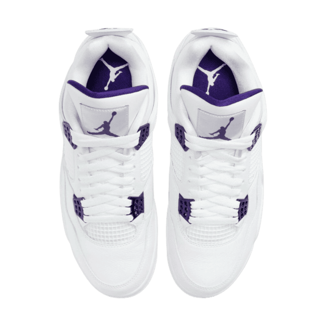All About Jordan 4 Metallic Purple Sneakers | eBay