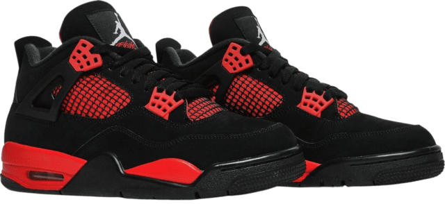 Jordan retro 4 red black white release on sale date