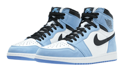 Jordan sneakers blue and hot sale white