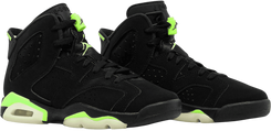 mens retro 6 electric green