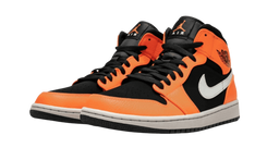 Black and 2025 neon orange jordans