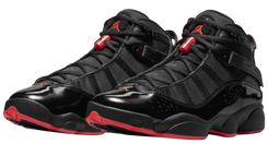 Jordan 6 rings 2025 black and red