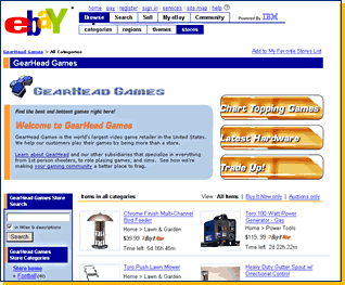 Ebay Shops Customisation Tour