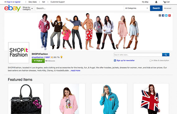 Best ebay shop clothing stores