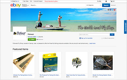 Image of eBay online store
