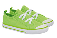 Mothercare Young Boys Neon Green Lace Canvas Shoes Footwear
