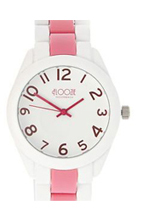 Floozie By Frost French Ladies Pink Colour Block Link Chain Watch From Debenhams