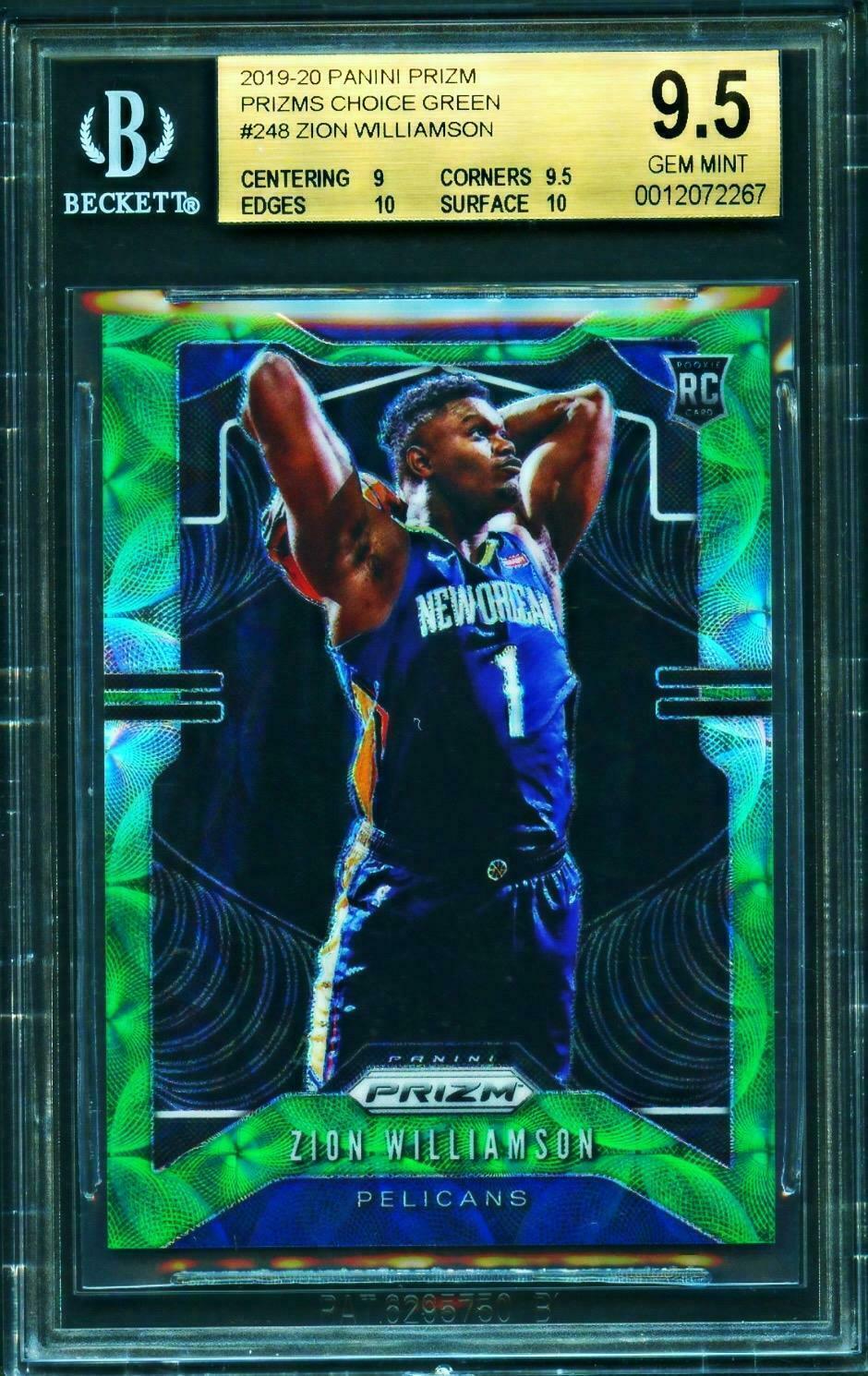 Zion Williamson collectible card