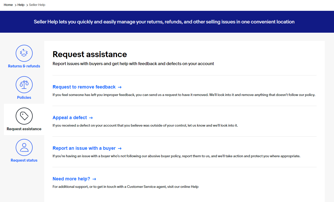 Ebay live chat support